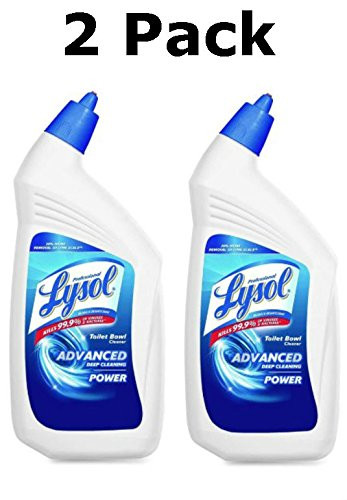 Lysol Professional Disinfectant Toilet Bowl Cleaner with Advanced Deep Cleaning Power, 32 Oz (2 Pack)
