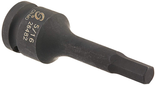 Sunex 26482 1/2-Inch Drive 5/16-Inch Hex Impact Socket