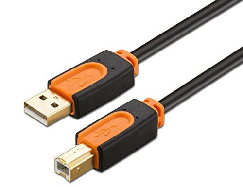 SNANSHI Printer Cable 30 Feet, USB Printer Cable USB 2.0 Type A Male to Type B Male Printer Scanner Cable for HP, Canon, Lexmark, Epson, Dell, Xerox, Samsung etc