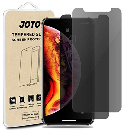 JOTO Privacy Screen Protector for iPhone XS Max, Anti-Spying Tempered Glass Screen Film Guard for Apple iPhone XS Max 6.5" 2018 Release (2-Pack) JOTO Privacy Screen Protector for iPhone XS Max, Anti-Spying Tempered Glass Screen Film Guard for Apple iPhone XS Max 6.5" 2018 Release (2-Pack)