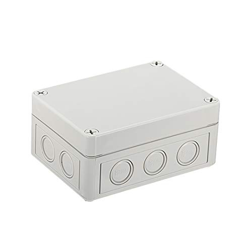 uxcell 130mmx94mmx61mm 5.1 inches x 3.7 inches x 2.4 inches ABS Junction Box Universal Electric Project Enclosure