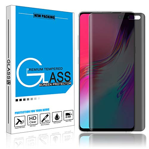 [1 Pack] Galaxy S10 5G Screen Protector, Venoro 9H Anti Glare Anti-Scratch Bubble Free Privacy Anti-Spy Full Screen Coverage Tempered Glass Screen Protector for Samsung Galaxy S10 5G 6.7inch