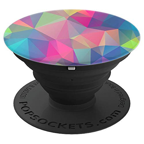 Cute Iridescent Colorful | Triangles Pattern - PopSockets Grip and Stand for Phones and Tablets