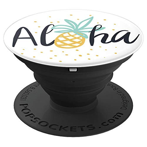 Cute Yellow Pineapple Aloha Fruits - PopSockets Grip and Stand for Phones and Tablets