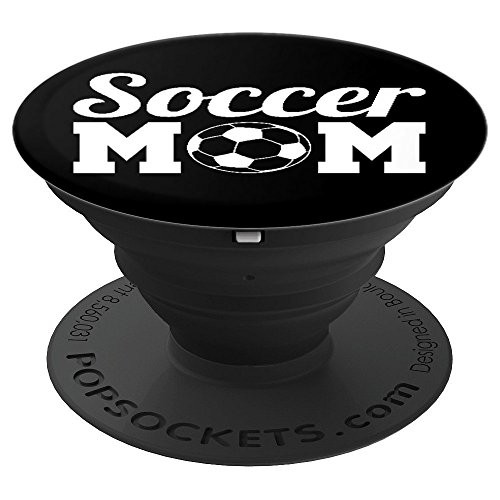 Soccer Mom White and Black - PopSockets Grip and Stand for Phones and Tablets