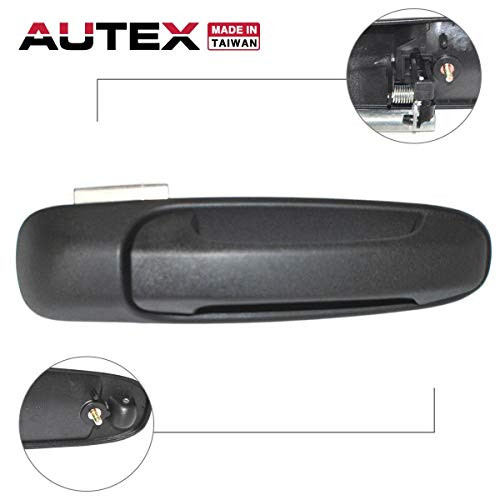 AUTEX Door Handle Exterior Front Right Passenger Side Compatible with Dodge Ram 1500 2500 3500,Durango Dakota 2002-2009 Replacement for Mitsubishi Raider,Chrysler Aspen 06-09 80163