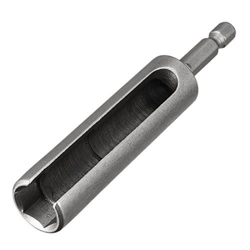 uxcell 1PCS 12mm CR-V Hex Nut Socket Slotted Extension Driver Bit 100mm Length
