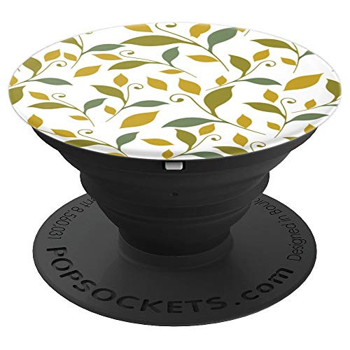Spring Green Leaf Flower Bloom Collapsible Pop Out Mount - PopSockets Grip and Stand for Phones and Tablets