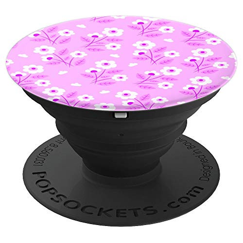 Pink Flowers Spring Bloom Garden Collapsible Pop Out Mount - PopSockets Grip and Stand for Phones and Tablets