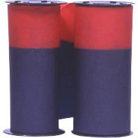 2 Pack Replacement Ribbon for Acroprint 125 and 150 Time Recorders, Blue/Red Ink