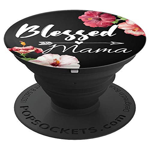 Blessed Momma Rose Arrow for Proud Moms and Mothers - PopSockets Grip and Stand for Phones and Tablets