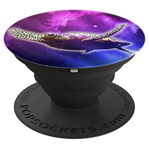 Space Turtle Round Purple Galaxy Phone Grip - PopSockets Grip and Stand for Phones and Tablets