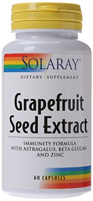 Solaray Grapefruit Seed Extract Immunity Formula Capsules, 250 mg, 60 Count