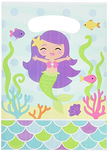 Creative Converting Mermaid Friends Party Favor Loot Bags (24 Count)