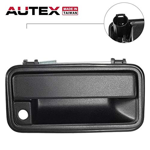AUTEX Exterior Door Handle Front Right Passenger Side Compatible with Chevy Tahoe,GMC Yukon,Chevrolet,GMC C/K 1500 2500 3500 1995 1996 1997 1998 1999 2000 Door Handle 77097 15032306