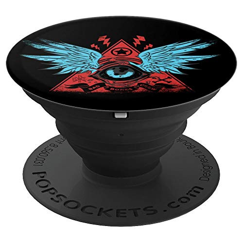 All Seeing Eye Illuminati Black - PopSockets Grip and Stand for Phones and Tablets