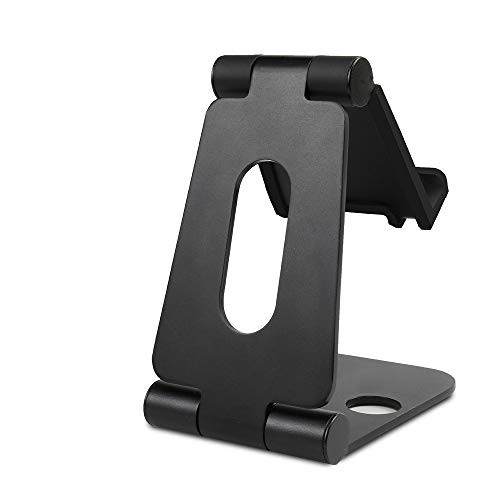 Multi-Angle Metal Playstand for Nintendo Switch,Foldable Adjustable Tablet Stand Holder [Play While Charging] [Travel Friendly] Switch Stand Dock Bracket,Portable Play stand Cradle (Black)