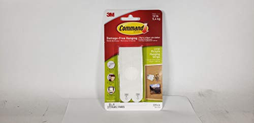Command Picture & Frame Hanging Strips T9VXM, 12 Pairs