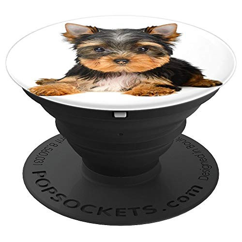 Yorkshire Terrier Dog Funny Pop Yorkie Mom Dad Gifts Cute - PopSockets Grip and Stand for Phones and Tablets