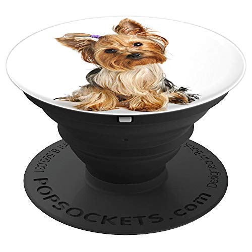 Yorkshire Terrier Puppy Cute Pop Dogs Lover Yorkie Mom Dad - PopSockets Grip and Stand for Phones and Tablets