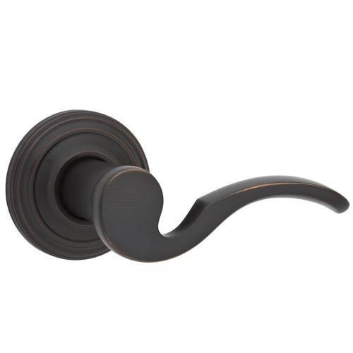 Kwikset Brooklane Left-Handed Half-Dummy Lever in Venetian Bronze