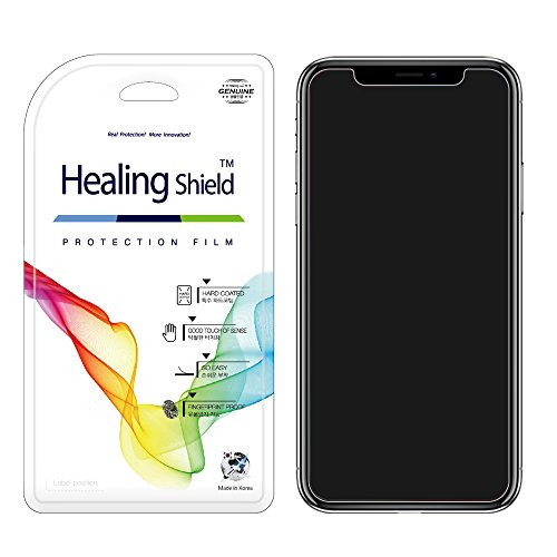 for iPhone X Screen Protector, [2 + 1 Pack], Healing Shield Anti-Glare NANOVID 2-Pack Front & 1-Pack Matte Back Full Cover Protector for Apple iPhone X