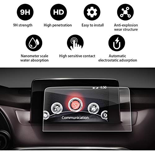 YEE PIN 2016 2017 2018 Mazda CX-9 MZD Connect High-Definition Explosion-Proof to Resist External Damage to Toughened Glass Film