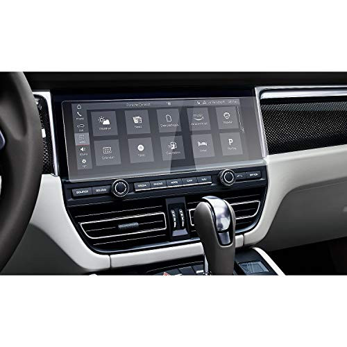 2019 Porsche Macan 10.6 in Navigation Screen Protector Center Touch Display Anti Scratch High Clarity Clear HD Tempered Glass Protective Film