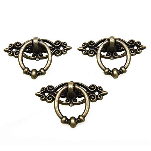 Monrocco 10pcs Drawer Knobs Drawer Ring Pull Handle Cupboard Door Knob