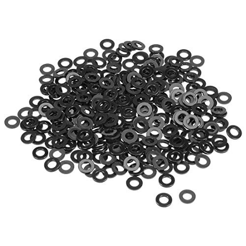 uxcell Nylon Flat Washers for M6 Screw Bolt 12mm OD 1.5mm Thick 300PCS