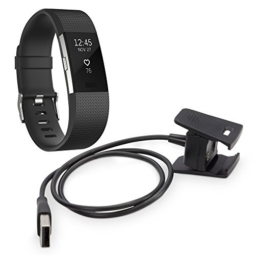 Fitbit Charge 2 Stand and Mount, BoxWave [Dock] Desktop Syncing and Charging Cradle for Fitbit Charge 2 - Jet Black