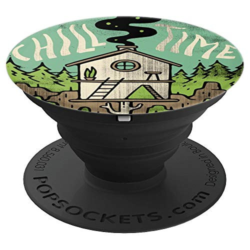 Camping Outdoors Spring and Summer Adventure Design - PopSockets Grip and Stand for Phones and Tablets
