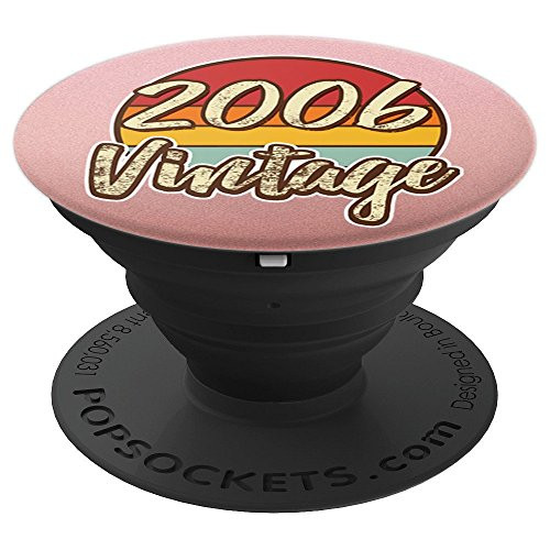 Vintage 12th Birthday Design 12 Years Old 2006 Pink - PopSockets Grip and Stand for Phones and Tablets