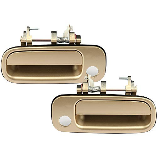 OCPTY Door Handles Exterior Front Driver Passenger Side Replacement fit 1992-1996 Toyota Camry Outside Door Handles Golden(2pcs)