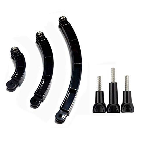 3 in 1 Extension Pivot Arm Adjustable Monopod Bracket with Thumb Screw for GoPro Hero 7/(2018) 6 5 Black,4 Session,4 Silver,3+,YI,Campark,AKASO,DJI Osmo Action Cameras