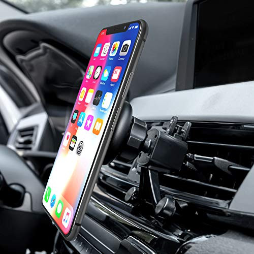 Amoner Magnetic Air Vent Phone Holder, Universal Car Phone Mount 360°Rotation GPS Mount Compatible iPhone XsMax/Xs/X/X/8/8Plus/7Plus/Samsung Galaxy S10/S9/S8 and More