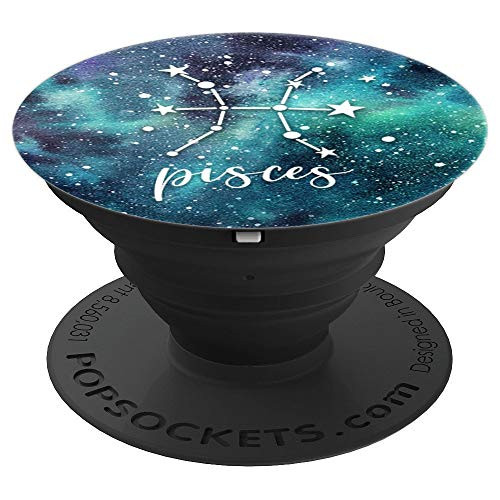 Pisces - Aqua Astrological Horoscope Zodiac Star Sign - PopSockets Grip and Stand for Phones and Tablets Pisces - Aqua Astrological Horoscope Zodiac Star Sign - PopSockets Grip and Stand for Phones and Tablets