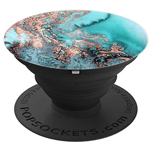 Teal Rose Watercolor - PopSockets Grip and Stand for Phones and Tablets