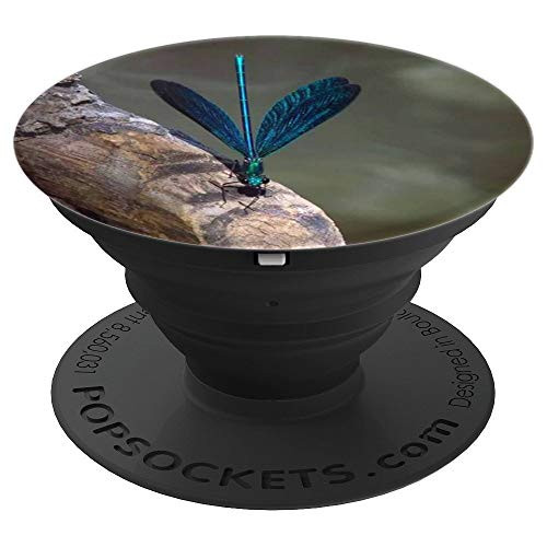 Dragonfly Blue And Green Beautiful Nature Pop Socket - PopSockets Grip and Stand for Phones and Tablets