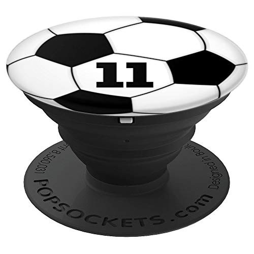 Soccer Ball #11 Grip for Soccer or Football Player No. 11 - PopSockets Grip and Stand for Phones and Tablets