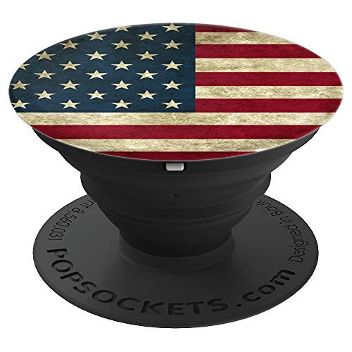 Vintage USA American Flag - Design Series - PopSockets Grip and Stand for Phones and Tablets