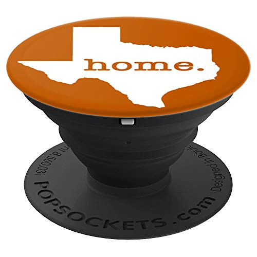 PopSockets: Texas Home State TX Pride Burnt Orange White - PopSockets Grip and Stand for Phones and Tablets