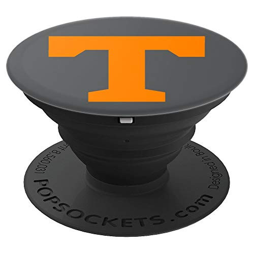 PopSockets: Letter T Tennessee State TN Pride Orange Grey - PopSockets Grip and Stand for Phones and Tablets PopSockets: Letter T Tennessee State TN Pride Orange Grey - PopSockets Grip and Stand for Phones and Tablets