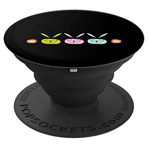 Cute 3 Easter Bunnies Spring Women and Girls Gifts - PopSockets Grip and Stand for Phones and Tablets