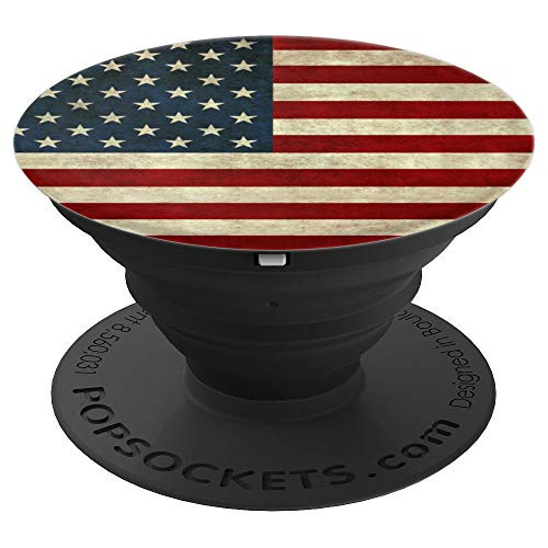 PopSockets: Vintage USA American Flag - PopSockets Grip and Stand for Phones and Tablets
