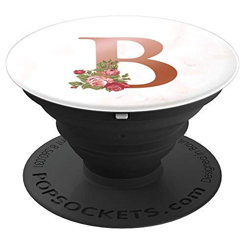 Matte Rose Gold Letter B Monogram - PopSockets Grip and Stand for Phones and Tablets Matte Rose Gold Letter B Monogram - PopSockets Grip and Stand for Phones and Tablets