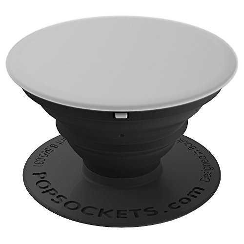 Silver Light Gray - Neutral - Solid Color Series - PopSockets Grip and Stand for Phones and Tablets