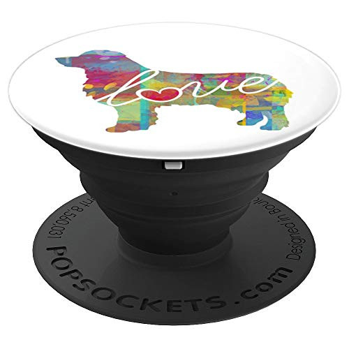 Australian Shepherd Love - Colorful Aussie Phone Grip - PopSockets Grip and Stand for Phones and Tablets