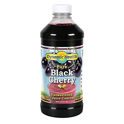 Dynamic Health® 100% Pure Black Cherry Juice Concentrate | No Additives | Antioxidant | Urinary Tract & Joint Support | 16 Servings (Packaging Varies)