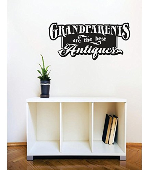 Design with Vinyl RE 1 C 2369 Grandparents are The Best Antiques Image Quote Vinyl Wall Decal Sticker, 12 x 18", Black Design with Vinyl RE 1 C 2369 Grandparents are The Best Antiques Image Quote Vinyl Wall Decal Sticker, 12 x 18", Black
